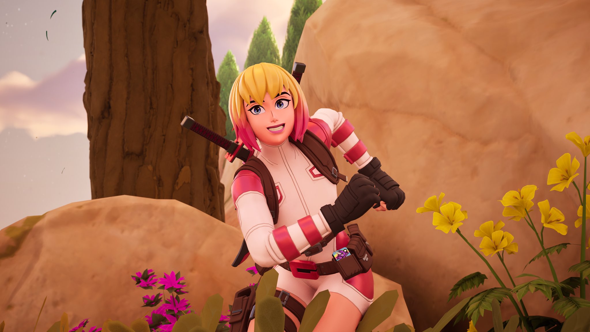 Gwenpool Escapes in Fortnite : Secret Location, Mythic Weapons, and More
