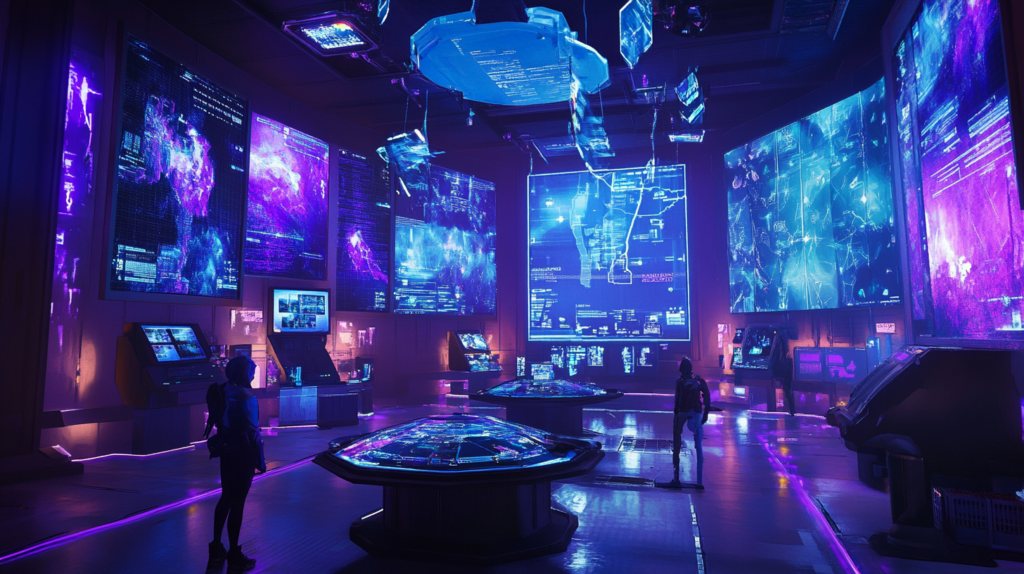 simondamgaard create a futuristic Fortnite themed data hub sh 79887ee7 9919 4f0b 96f0 b13d57c44f34 0