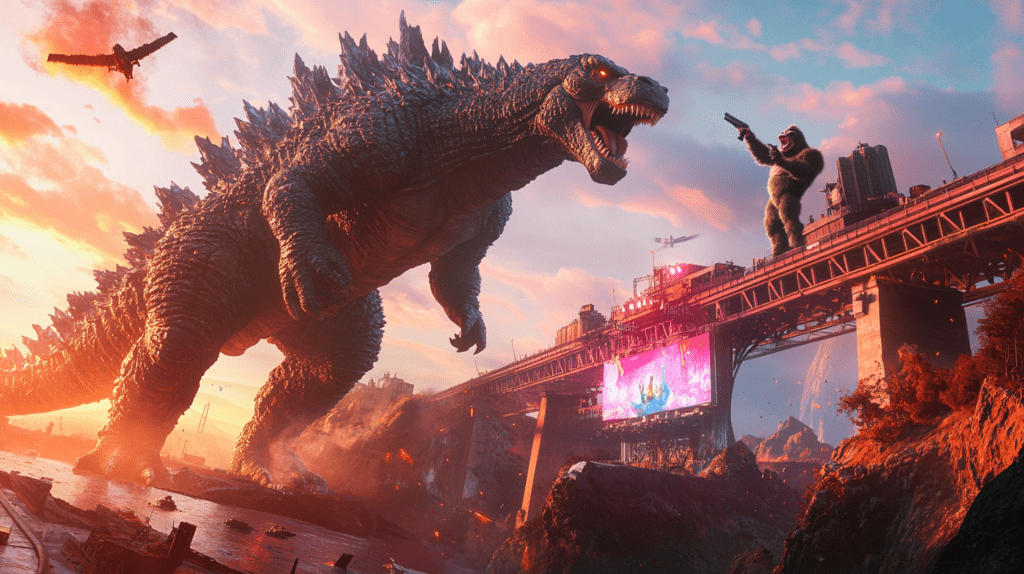 simondamgaard A Fortnite scene featuring Godzilla towering ov 5396a59b 9cf7 4a8f a765 3b5cb0068e00 3 1
