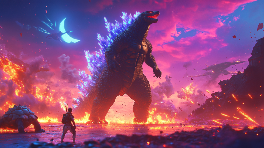 simondamgaard A detailed Fortnite scene featuring Godzilla st 0cc922b1 d02c 4e42 981e c0c1dbdf3c7d 2
